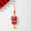 2026 Ano do Cavalo Canção de Ano Novo Brocado Enfeites Pendurados Artesanais Festival da Primavera Bolsa de Dinheiro Bolsa de Cabacinha Estilo Chinês Presente