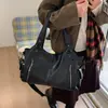 Bolso de Axila Grande Estilo Retro Sexy para Mujer 2025 Nuevo Bolso Tote de Cuero Suave Otoño e Invierno Gran Capacidad Bolso Cruzado para Viajar
