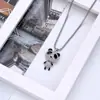 Collares para Hombre Estilo Urbano, Colgantes Personalizados de Celebridades de Internet, Cadenas Largas para Suéteres, Joyería de Acero Inoxidable Fábrica al por Mayor