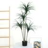 Plantas Verdes Artificiais Grandes para Decoração: Dracena Falsa, Árvore Sangue de Dragão Artificial, Paisagismo de Decoração Suave para Interior, Plantas Verdes Artificiais