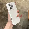 Funda de Vidrio Macaron Adecuada para iPhone 17 Pro Max Funda para Teléfono Apple 15 con Película para Lente 14 Verano Unisex