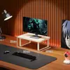 Prateleira de Armazenamento para Mesa, Suporte para Monitor de Computador, Organizador de Teclado, Suporte para Laptop