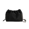 Bolsa pequena popular popular deste ano feminina 2024 novas bolsas textura nicho corrente bolsa mensageiro bolsa de ombro balde