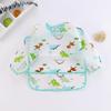 Babador Xue Oni, Roupas Impermeáveis para Comer para Crianças, Vestuário Infantil e para Bebês com Desenho Animado Reversível, Casaco Invertido Estilo Coreano, Babador Sem Lavagem