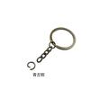 Venta directa al contado, cadena con clip para anilla plana, anilla plana y cadena, llavero DIY, accesorios de joyería, llavero colgante