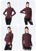 Ropa deportiva de otoño e invierno para mujer, nueva chaqueta de yoga de manga larga para correr, ajustada, adelgazante, deportiva, de alta elasticidad, para primavera