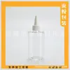 Botella de 200 ml con boca de punta, corta, de hombro plano y tapa de punta transparente, Botella de 200 ml con tapa de punta negra, Botella de medicina de tapa de punta marrón