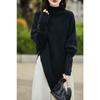 Estilo Francés Estilo Perezoso Irregular Suéter Abrigo Cuello Alto Para Mujer Primavera y Otoño Estilo Suave Sentido del Diseño Punto de Nicho Superior