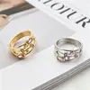 Anillos Huecos Coloridos Yanbai Transfronterizos Europeos y Americanos, Estilo Étnico Bohemio, Anillos de Moda Tendencia, Accesorios de Mano de Nicho