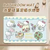 Tapete de Banheiro de Lama Diatomácea Cartoon Hello Kitty Tapete Absorvente para Pés Porta do Vaso Sanitário Tapete para Porta de Entrada Tapete para Pés do Vaso Sanitário