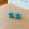 Elegância vintage! Brincos de franja em gota d'água com zircônia azul, brincos estilo corte francês, sensação de luxo leve e alta qualidade para mulheres