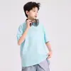Camiseta Versátil de Moda Nueva de Verano 2026 para Niños, Top Casual y Moderno de Corte Holgado con Cuello Redondo y Manga Corta
