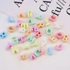 Múltiples Estilos Acrílico Color Galvanizado UV Cuentas con Letras Agujero Grande Cuentas Sueltas Cuentas Sueltas DIY Colgante para Bolsos Accesorios Cadena para Teléfono Accesorios