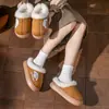 Sapatos Fofos de Pelo Transfronteiriços para Mulheres, Pantufas de Algodão para Casa de Inverno, Pantufas de Algodão Plush Quentes Antiderrapantes com Solado Grosso para Pais e Filhos