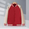 Sudadera abrigo de béisbol de longitud media avanzada para otoño e invierno con logo personalizado estampado, uniforme de clase, ropa de trabajo para profesor