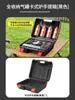 Estufa de gas portátil con cortavientos para uso en exteriores, estufa de gas magnética, juego completo para olla caliente, estufa de cartucho de gas, estufa de gas