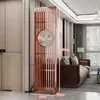 Nueva Pantalla Divisoria Estilo Chino para Sala de Estar, Plegable y Móvil, Madera Maciza, Estilo Chino, Entrada, Oficina, Divisor Decorativo Hueco