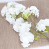Simulação de criptografia de ramo de flor de cerejeira 4 garfo 3 garfo cerejeira simulação de flor decoração de casamento flor falsa flor de cerejeira colorida atacado