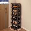 Zapatero sencillo para puerta de entrada, pasillo, zapatero estrecho, multicapa, plegable, para el hogar