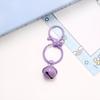 Pintura de color broche de langosta de ocho caracteres llavero de tres piezas accesorios de campana color caramelo adornos colgantes para bolsa de joyería diy