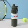 Item popular de comércio exterior: Garrafa Térmica Espacial de Aço Inoxidável 304, Copo Térmico Conveniente de Grande Capacidade, Garrafa de Água Esportiva para Fitness ao Ar Livre