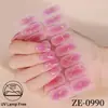 Zhengxiang Pegatinas para Uñas de Polvo de Cebolla con Purpurina Transfronterizas Impermeables Película de Esmalte para Uñas Francesas Degradado Pegatinas Adhesivas para Uñas Europeas y Americanas Hechas a Medida