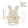 Fiesta de Graffiti de Pascua Transfronteriza para Bebés Decoración del Hogar Artículos Pequeños Adornos Colgantes de Madera Piezas de Madera Pintadas a Mano por Niños para Bricolaje