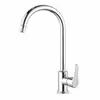 Grifo de Cocina de Arco Alto para Agua Caliente y Fría, Grifo de Lavabo de una Sola Palanca, Grifo Cromado para Fregadero de Cocina, Venta al por Mayor desde el Fabricante