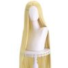 Peluca de Cosplay Master Shengda Transfronteriza 100cm Mediana Negra Larga Lisa Peluca de Anime Universal para Hombres y Mujeres
