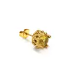 Brincos Estilo Americano Retrô de Alta Qualidade Estilo Cool Cravejados com Diamantes para Homens e Mulheres Ins Nicho Simples Combinação Livre Joias de Orelha em Aço Titânio