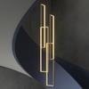Candelabro de Escalera Minimalista Moderno Creativo Rectangular Villa Candelabro Edificio Rectangular Luz Nórdica Lujo Loft Sala de Estar Candelabro