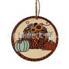 70mm fundo branco pintado Halloween Redondo Madeira Madeira pintada abóbora Fantasma e Outros Halloween decoração pingente