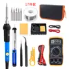 Set de soldador de 60W con temperatura ajustable y interruptor, soldador 906, un kit de herramientas especializado para soldadura y reparación