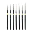 Venta caliente transfronteriza Barra Negra varilla metálica bolígrafo de viaje pelo de nylon pincel de acuarela pincel desmontable bolígrafo para uñas Pincel de aceite