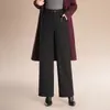 Calça Reta com Caimento para o Dia a Dia, Calça Social Longa da Moda, Novidade Outono/Inverno 2026 Calça Wide Leg Slim de Cintura Alta Emagrecedora
