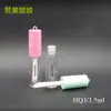 Tubo para Gloss Labial Grande com Escova Redonda de Plástico 3,5ml Pingente de Chaveiro Tubo de Óleo Labial Tubo Vazio