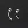 Venta al por mayor del fabricante Transparente Acrílico Piercing de Ombligo Barra Suave Forma de Serpiente Joyería para Piercings Corporales