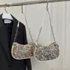Bolso Estampado de Gran Capacidad de Moda para Mujer 2025 Nueva Moda Bolso de Hombro/Axila de Lona Empalmada Bolso Cruzado de Color Contrastante