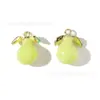 Accesorios de Joyería con Goteo de Aceite Estéreo de Frutas DIY Colgante de Fresa Pendientes Cadena de Teléfono Móvil Llavero Colgante Materiales Hechos a Mano