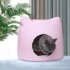 Los fabricantes suministran nido para gato de tela no tejida cama para gato villa para gato perrera para Teddy disponible para las cuatro estaciones nido para gato de fieltro