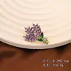 Diseño Pequeño de Broche de Lavanda Nicho Accesorios para Ropa de Traje Pin de Ramillete de Alta Gama para Mujer Artefacto Anti-Exposición