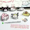 Clipe de vedação decorativo para presente Sanrio de desenho animado, clipe de nota de alto valor, clipe de PP, item pequeno fofo para estudantes