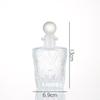 Frasco de Aromaterapia Estilo Romano com Tampa, Frasco Difusor de Perfume de Vidro Transparente, Frasco de Vidro sem Fogo de Rattan, Frasco Vazio, Material Transparente Alto Branco