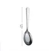 Cuchara de Acero Inoxidable 304 con Fondo Plano, Cuchara Gruesa para Arroz Doméstica, Cuchara Tradicional para Sopa, Cuchara para Postre Estilo Chino de Restaurante, Cuchara para Vajilla