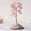 Árbol de cristal natural, grava, adornos para árbol de la fortuna, rebanada de ágata, árbol de cristal de siete colores, decoración del hogar, fábrica al por mayor