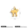 Colgantes Pequeños Populares Transfronterizos de Acero Inoxidable con Formas de Animales Lindos, Accesorios de Acero de Titanio para Hacer Joyería de Collares y Pulseras DIY