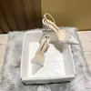 Sapatos Femininos Elegantes de Salto Fino com Bico Fechado e Calcanhar Aberto, Novo Estilo Primavera e Outono 2025, Bico Fino, Preto, Estilosos, Salto Alto com Strass para Mulheres