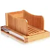 Cortador de Pan de Bambú Tabla para Cortar Pan Tabla de Cortar Plato Recolector de Migas de Pan Cortador de Pan Plegable Venta al por Mayor