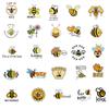50 pegatinas de grafiti de abejas inspiradoras personalizadas para equipaje, laptop, impermeables, con pegamento, se pueden vender al por mayor