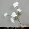Flores Artificiales Blancas con Acabado de Alta Gama, Materiales Florales Realistas, Flores de Seda para Bodas al Aire Libre, Decoraciones de Bienvenida, Arreglos Florales, Flores Falsas, Materiales para Manualidades